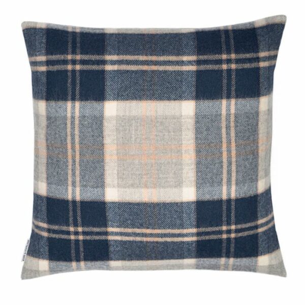 Lambswool Cushion - Bannockbane Grey Tartan (Large) - Image 2