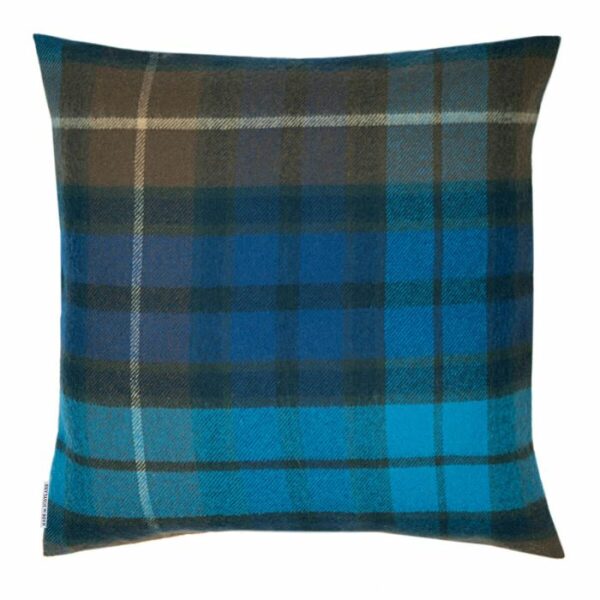 Lambswool Cushion - Buchanan Blue Tartan (Large) - Image 2
