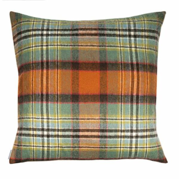 Lambswool Cushion - Dundee Old Weathered Tartan (Large) - Image 2