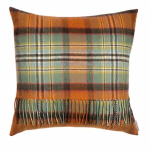 Lambswool Cushion - Dundee Old Weathered Tartan (Large)
