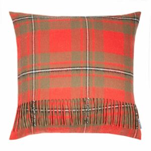 Lambswool Cushion - MacGregor Weathered Tartan (Large)