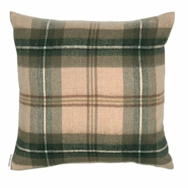 Lambswool Cushion - Saskatchewan Weathered Tartan (Large) - Image 2