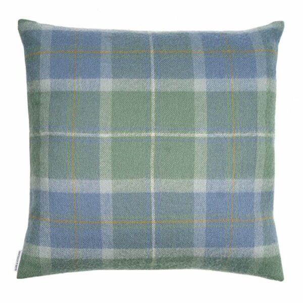 Lambswool Cushion - Scottish Borderland Weathered Tartan (Large) - Image 2