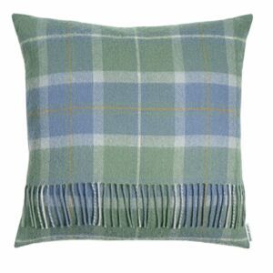 Lambswool Cushion - Scottish Borderland Weathered Tartan (Large)