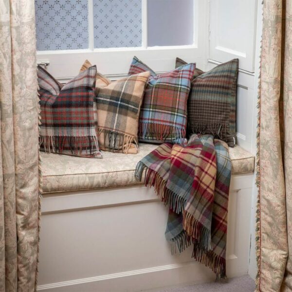 Lambswool Cushion - Forth Weathered Glen Check (Small) - Image 3