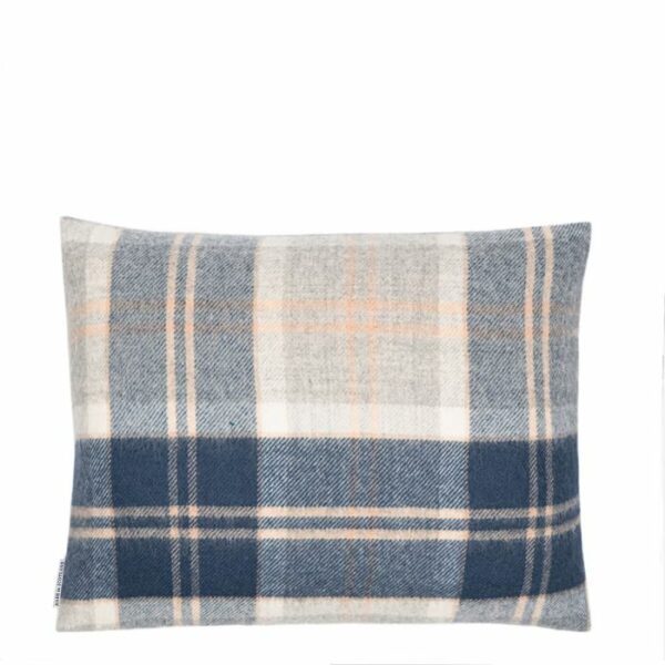 Lambswool Cushion - Bannockbane Grey Tartan (Small) - Image 2
