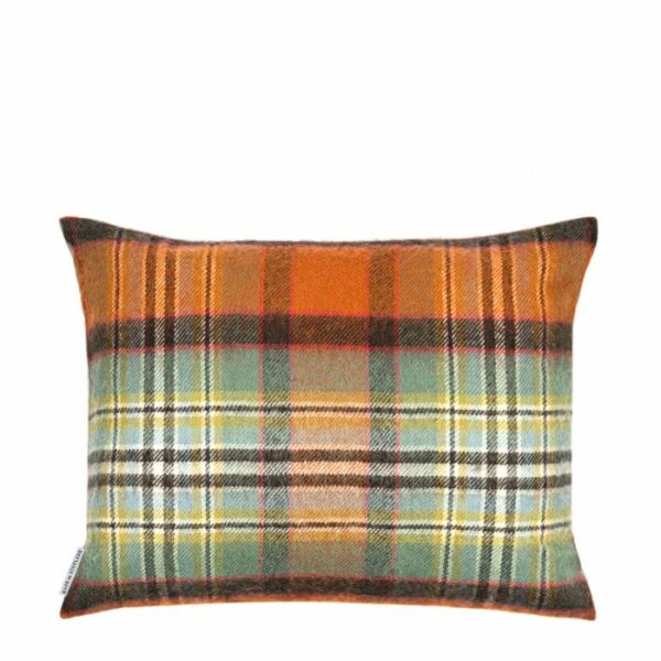 Lambswool Cushion - Dundee Old Weathered Tartan (Small) - Image 2