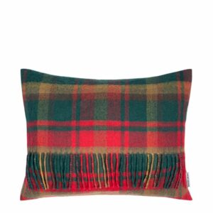 Lambswool Cushion - Maple Leaf Canadian Tartan (Small)
