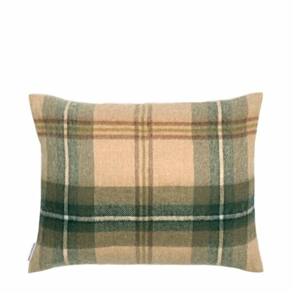 Lambswool Cushion - Saskatchewan Weathered Tartan (Small) - Image 2