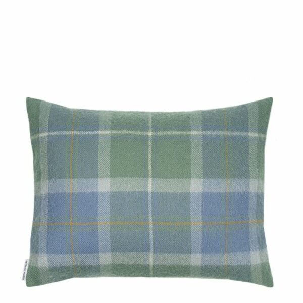 Lambswool Cushion - Scottish Borderland Weathered Tartan (Small) - Image 2
