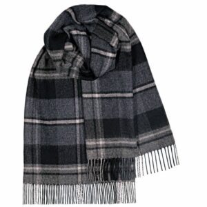 MacRae Hunting Grey Tartan 100% Lambswool Stole