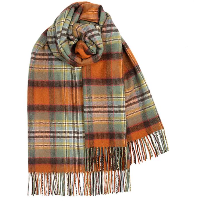 Dundee Old Weathered Tartan 100% Lambswool Stole