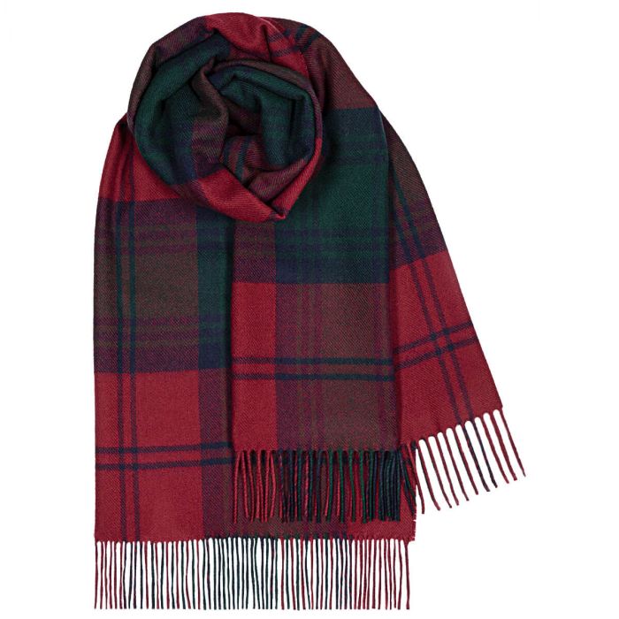 Lindsay Modern Tartan 100% Lambswool Stole