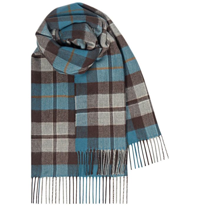Rose Hunting Grey Tartan 100% Lambswool Stole
