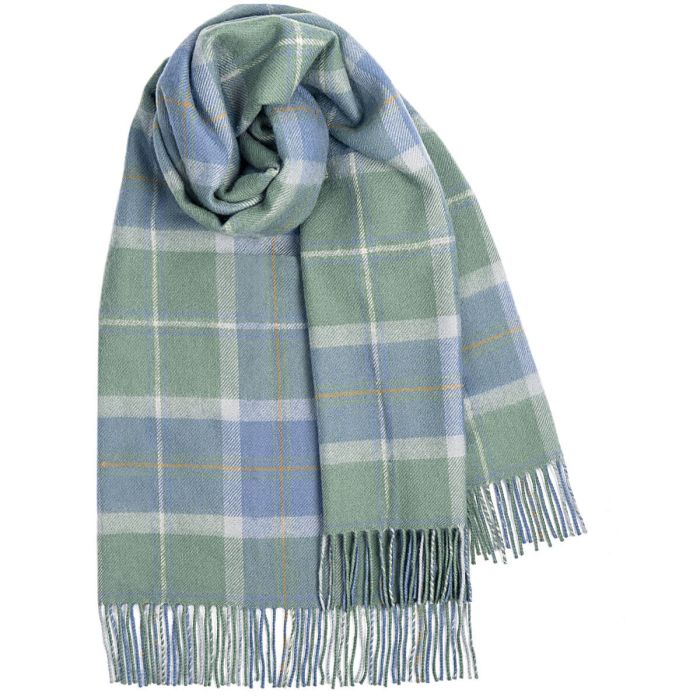 Scottish Borderland Weathered Tartan 100% Lambswool Stole