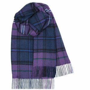 Scotland Forever Modern Tartan 100% Lambswool Stole