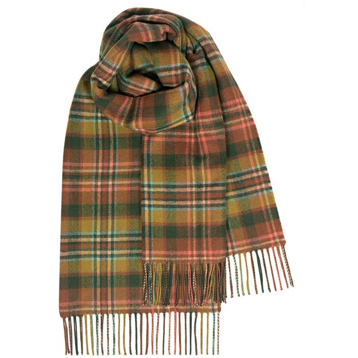 Scott Green Antique Tartan 100% Lambswool Stole
