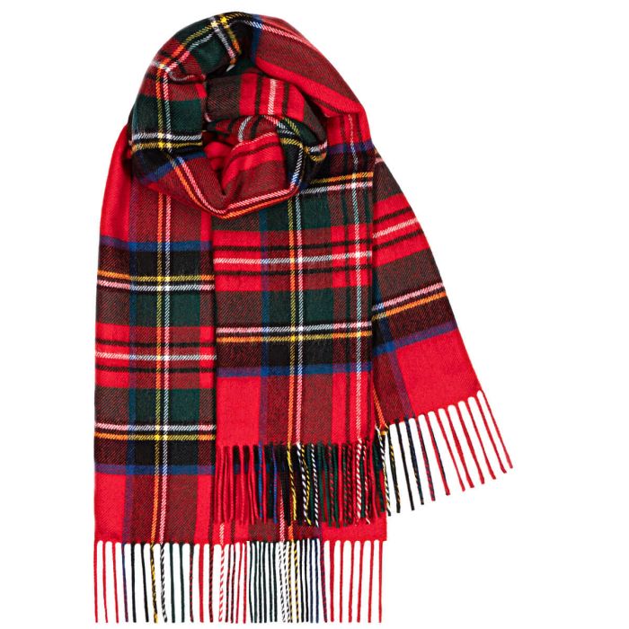Stewart Royal Modern Tartan 100% Lambswool Stole