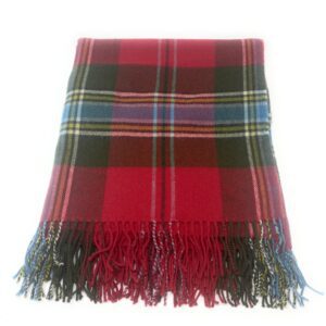 100% Lambswool Small Blanket/Throw - MacLean of Duart Weathered Tartan