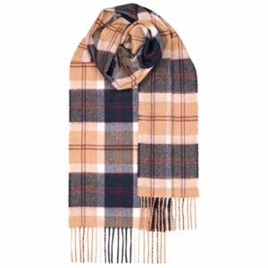 Bowhill Lambswool Tartan Scarf - Bannockbane Navy