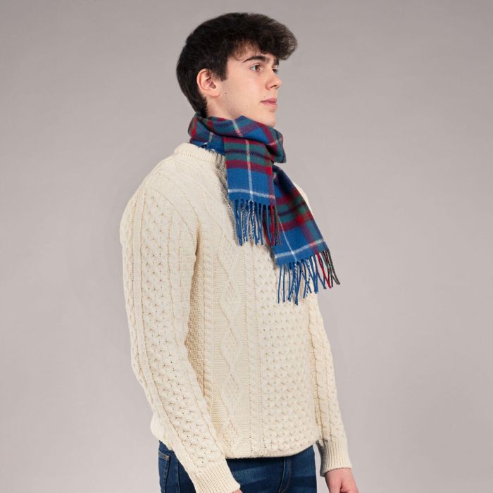 Bowhill Lambswool Tartan Scarf - Edinburgh - Image 3