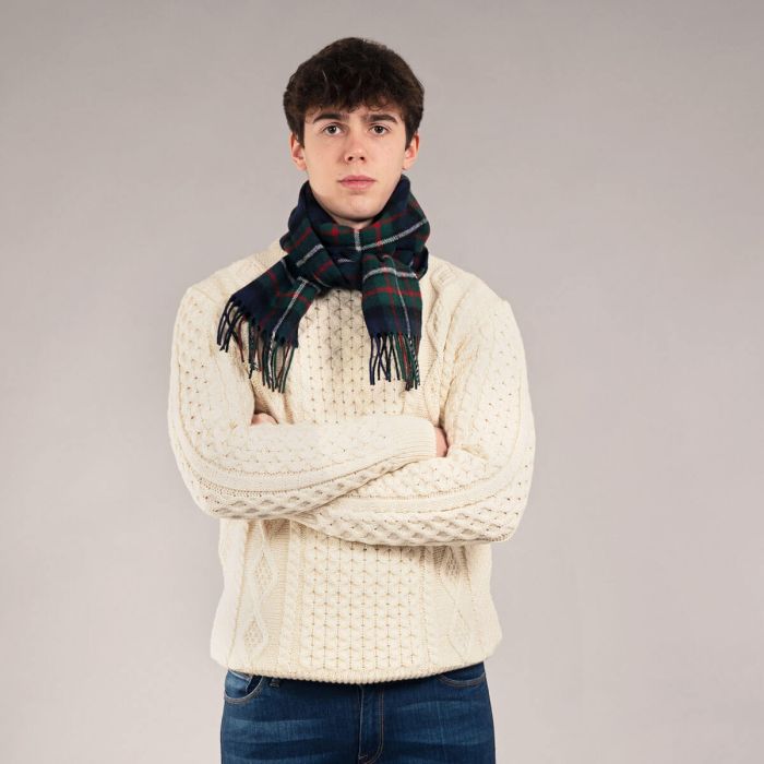 Bowhill Lambswool Tartan Scarf - Ferguson Modern - Image 2