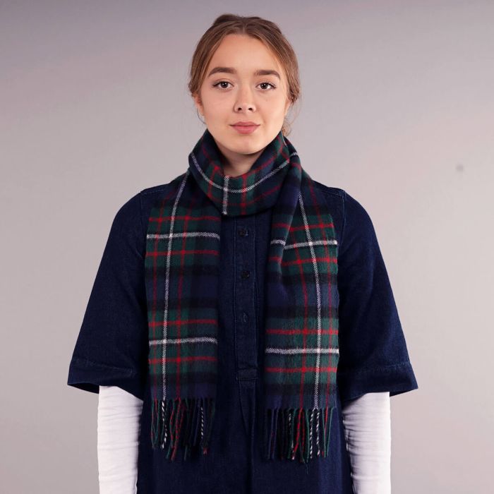 Bowhill Lambswool Tartan Scarf - Ferguson Modern - Image 3