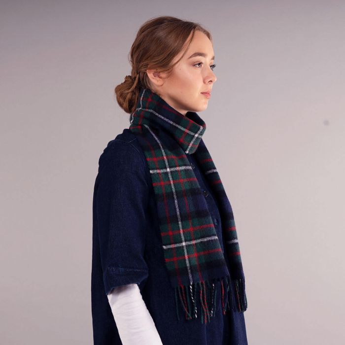 Bowhill Lambswool Tartan Scarf - Ferguson Modern - Image 4