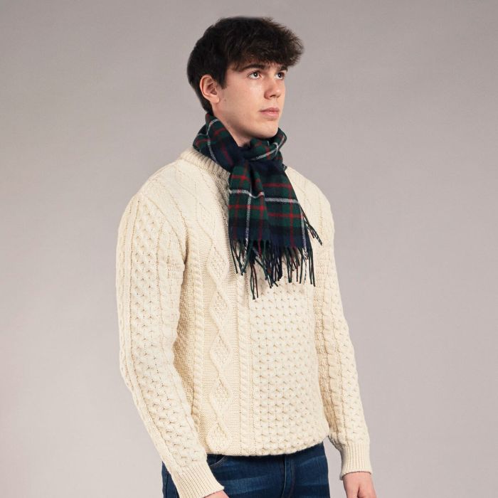 Bowhill Lambswool Tartan Scarf - Ferguson Modern - Image 5