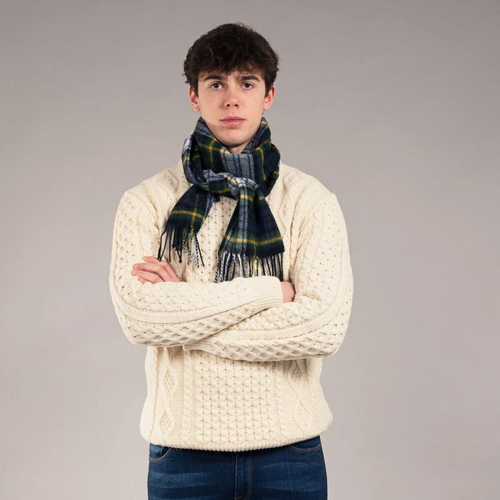 Bowhill Lambswool Tartan Scarf - Gordon Dress Modern - Image 2