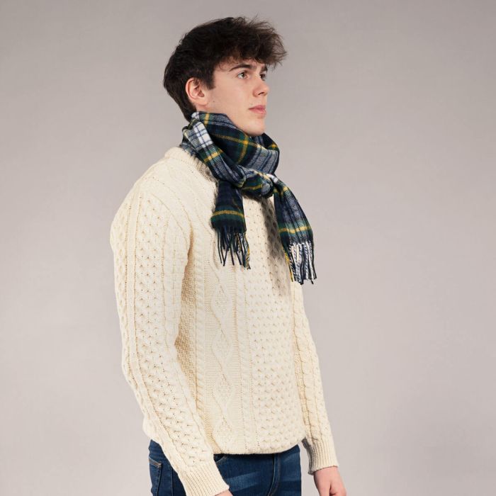 Bowhill Lambswool Tartan Scarf - Gordon Dress Modern - Image 3