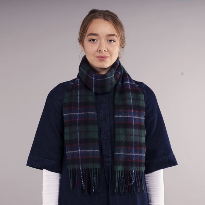 Bowhill Lambswool Tartan Scarf - Russell Modern - Image 2