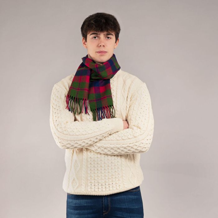 Bowhill Lambswool Tartan Scarf - Glasgow - Image 2