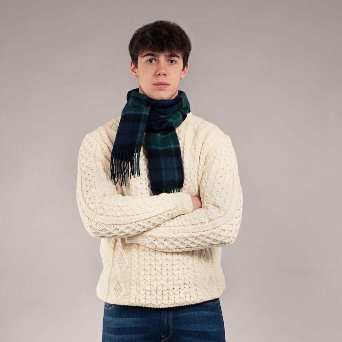 Bowhill Lambswool Tartan Scarf - Graham of Menteith Modern - Image 2