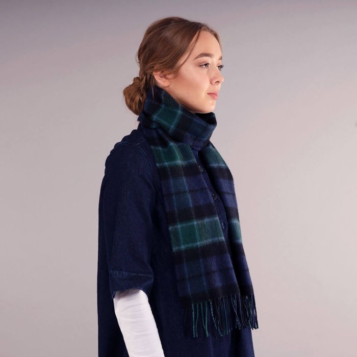 Bowhill Lambswool Tartan Scarf - Graham of Menteith Modern - Image 5