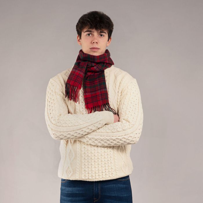 Bowhill Lambswool Tartan Scarf - Grant Clan Modern - Image 2