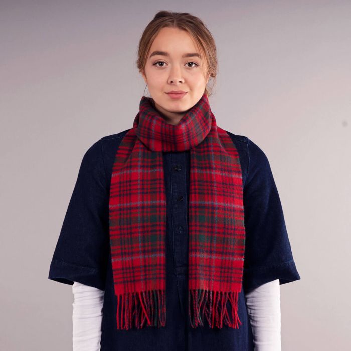 Bowhill Lambswool Tartan Scarf - Grant Clan Modern - Image 4