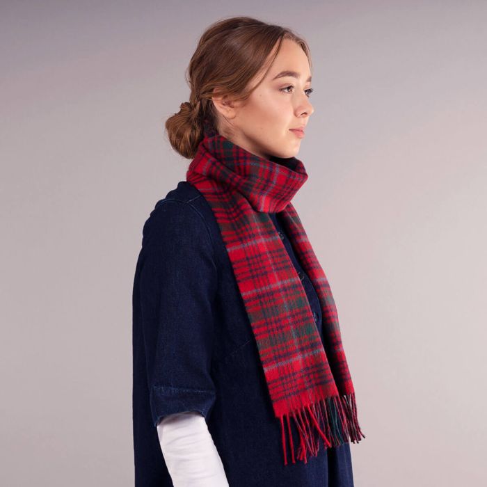 Bowhill Lambswool Tartan Scarf - Grant Clan Modern - Image 5