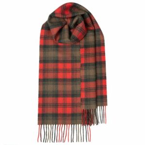 Bowhill Lambswool Tartan Scarf - Kerr Weathered
