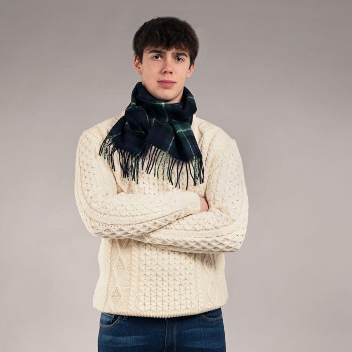 Bowhill Lambswool Tartan Scarf - Lamont Modern - Image 2