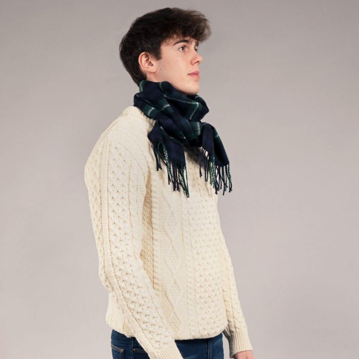 Bowhill Lambswool Tartan Scarf - Lamont Modern - Image 3