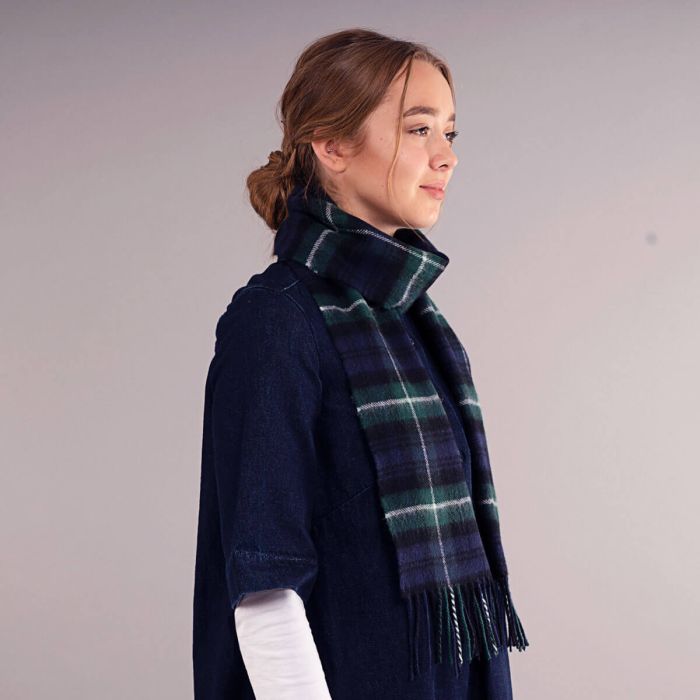 Bowhill Lambswool Tartan Scarf - Lamont Modern - Image 5
