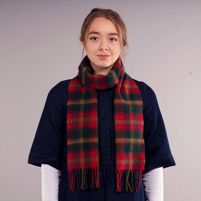 Bowhill Lambswool Tartan Scarf - Maple Leaf Canadian - Image 2