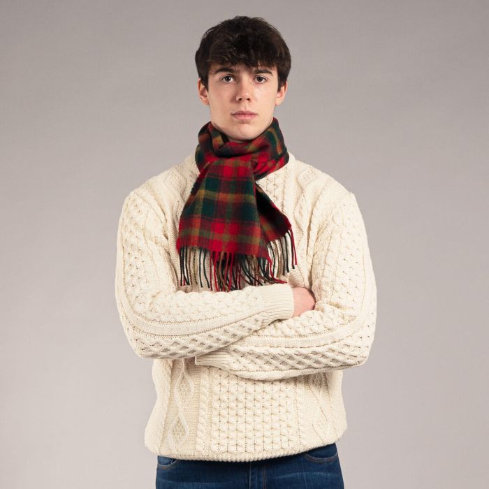 Bowhill Lambswool Tartan Scarf - Maple Leaf Canadian - Image 5