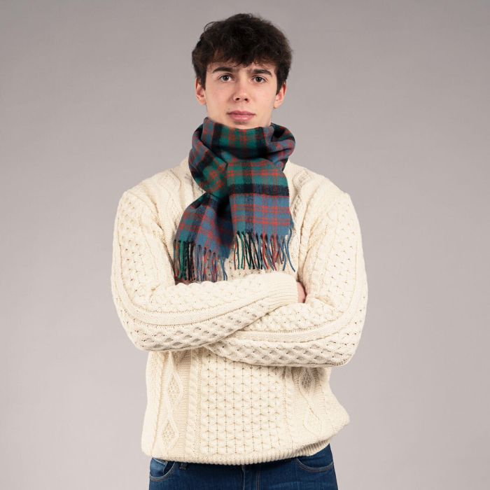 Bowhill Lambswool Tartan Scarf - MacDonald Clan Ancient - Image 2