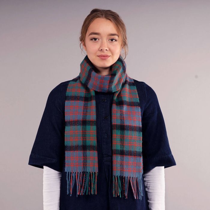 Bowhill Lambswool Tartan Scarf - MacDonald Clan Ancient - Image 4