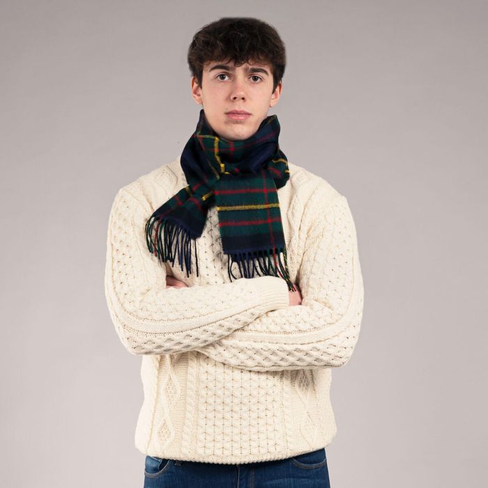 Bowhill Lambswool Tartan Scarf - MacLaren Modern - Image 2