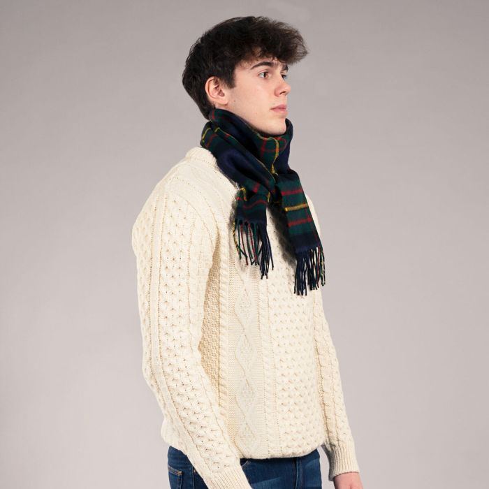 Bowhill Lambswool Tartan Scarf - MacLaren Modern - Image 3