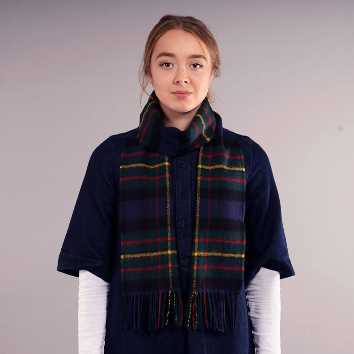 Bowhill Lambswool Tartan Scarf - MacLaren Modern - Image 4