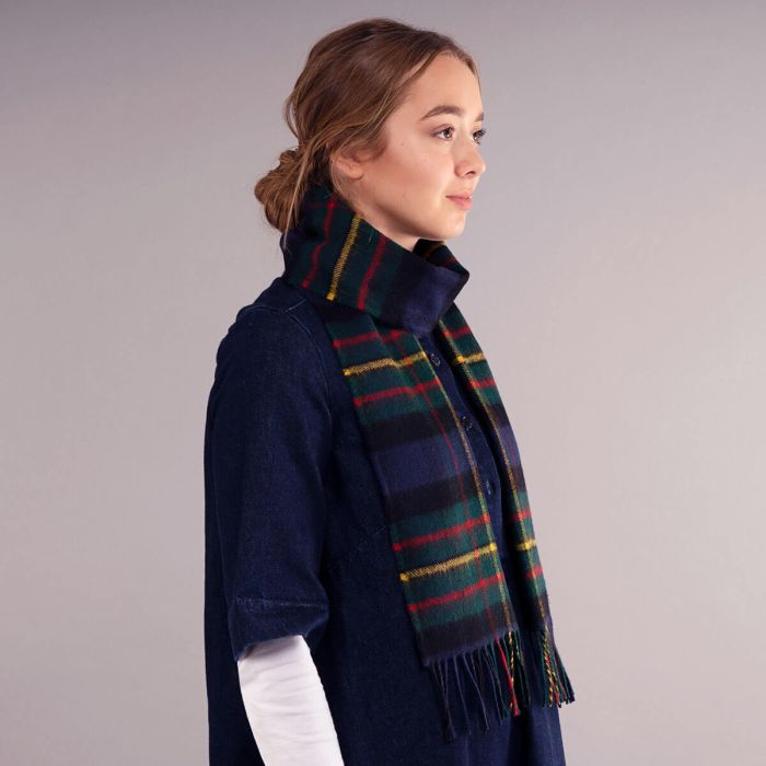 Bowhill Lambswool Tartan Scarf - MacLaren Modern - Image 5